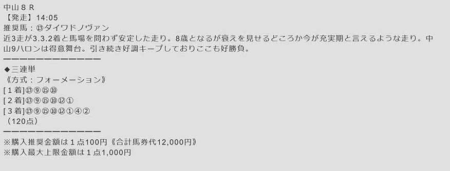 1月15日ハイヴォルテージ予想