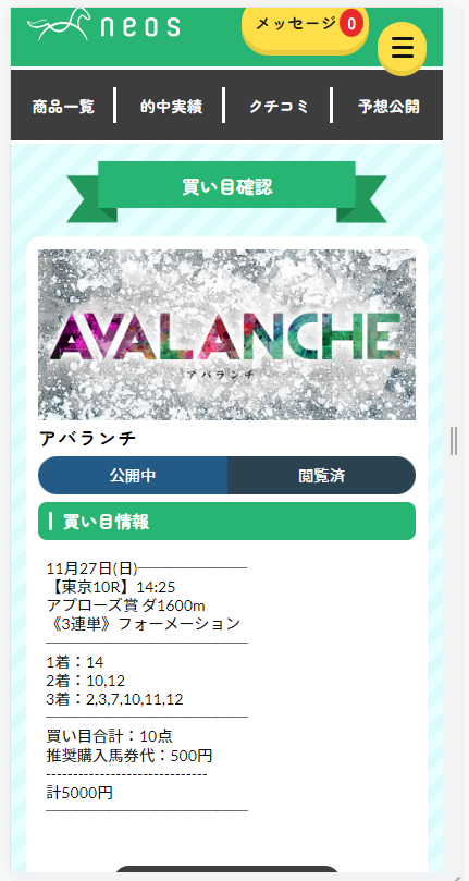 2022年11月27日(日)東京10R