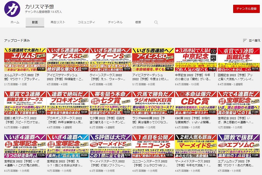 カリスマ予想チャンネルとはどんな番組なのか？