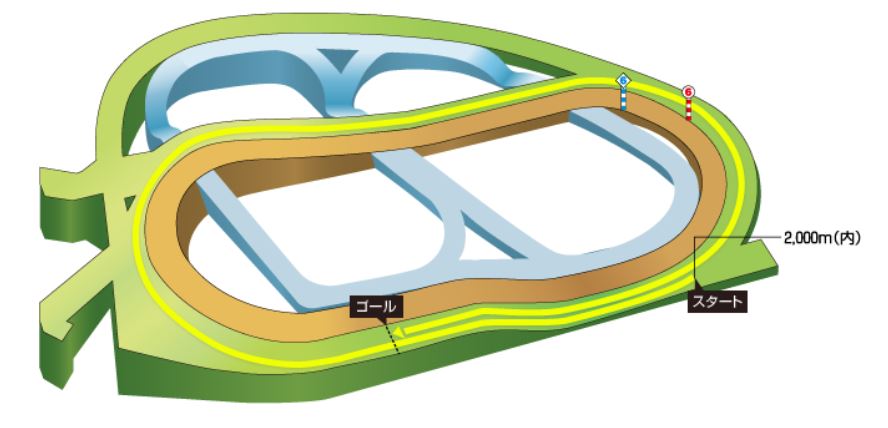 中山競馬場芝2,000m