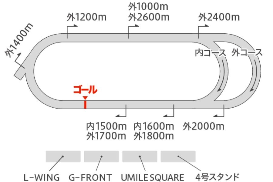 大井競馬場コース全体の特徴